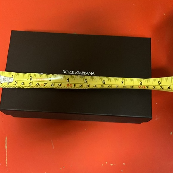 DOLCE & GABBANA - BLACK SUNGLASSES BOX, CLOTH, MANUAL - 7” Long 3” Tall Preloved - Picture 6 of 8